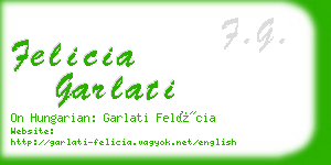 felicia garlati business card